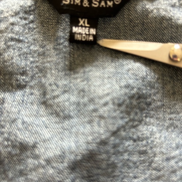 Sim & Sam Denim Button-Up Dress. Size XL. - Picture 8 of 8
